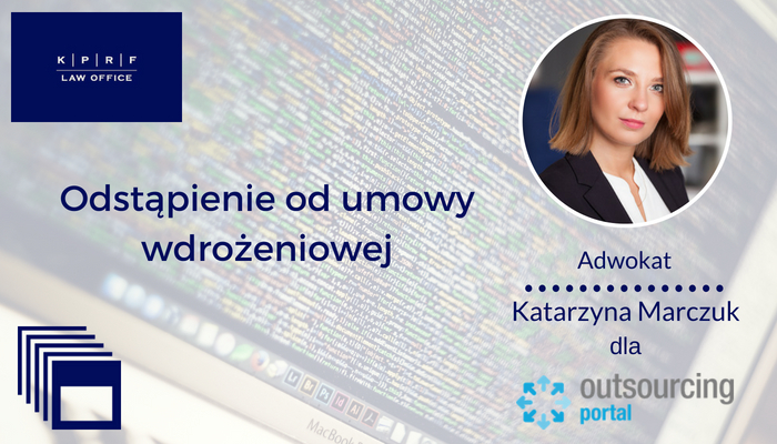 Odstąpienie od umowy wdrożeniowej